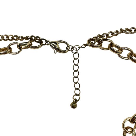 Double Strand Rhinestone Necklace - Picture 6 of 8